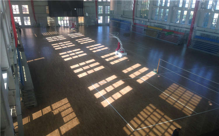 學校羽毛球館木地板結構