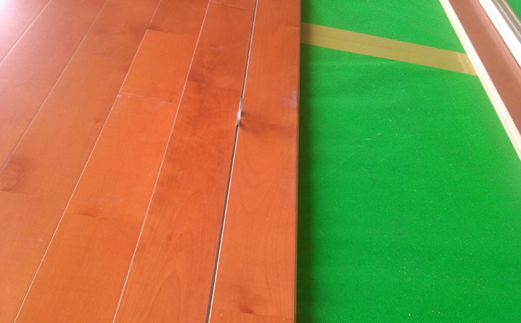 專業的體育館實木地板翻新施工