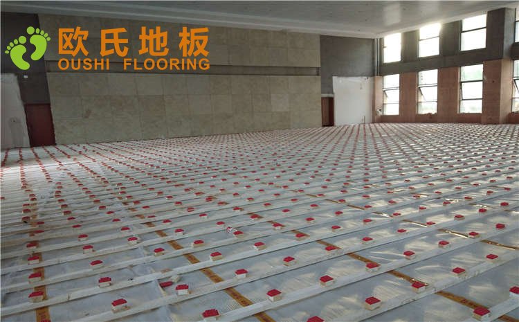 江蘇連云港消防隊(duì)籃球館木地板